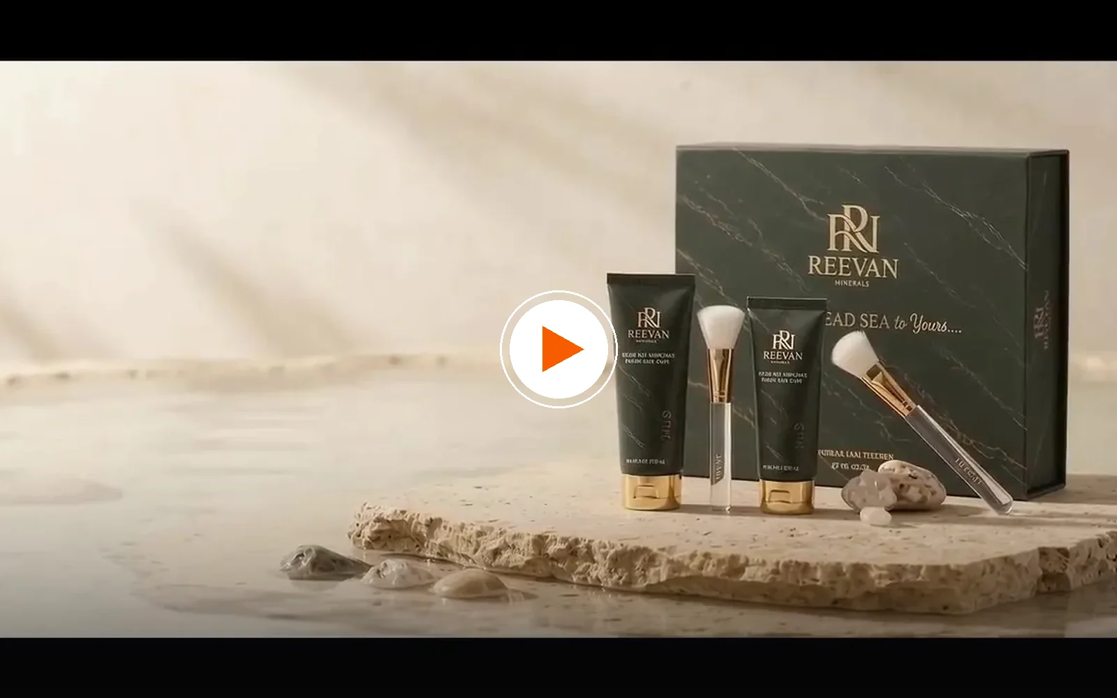 Reevan Minerals — إطلاق منتج: هوية، بانرات، وفيديو هيرو للموقع